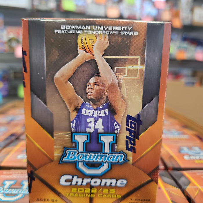 2022-23 Bowman University Chrome Basketball 7-Pack Blaster Box