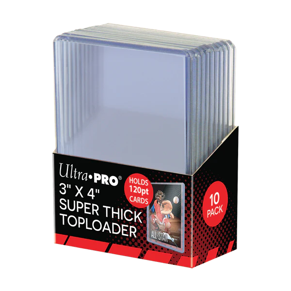 Ultrapro 3" X 4" Super Thick Toploader (120Pt)