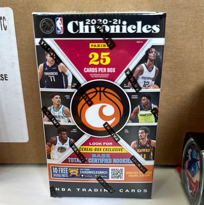 2020/21 Panini Chronicles Basketball Cereal Box (Totally Certified Rookies!)