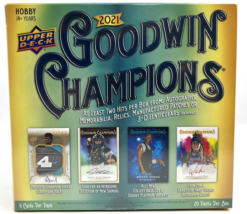 2021 Upper Deck Goodwin Champions Hobby Box PACK