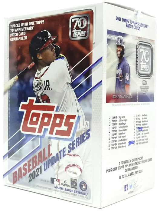 2021 Topps Update Series Baseball 7-Pack Blaster Box (70th Anniversary Patch Card!)