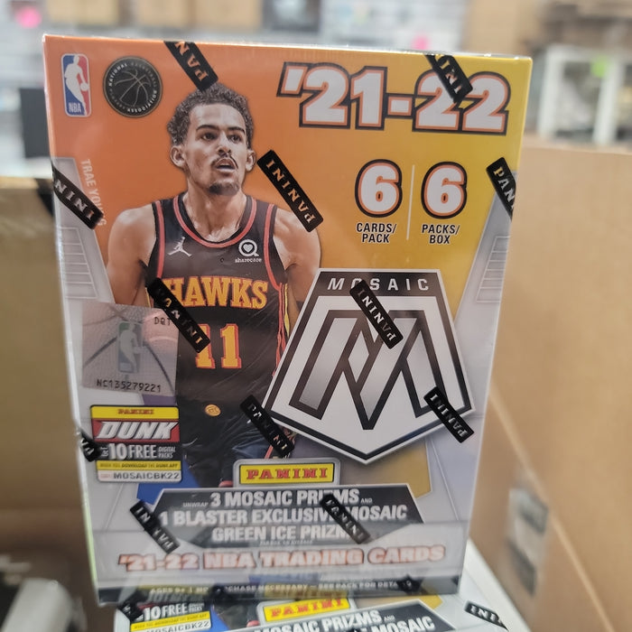2021-22 Panini Mosaic Basketball 6-Pack Hobby Blaster Box (Green Ice Parallels!) (Fanatics)
