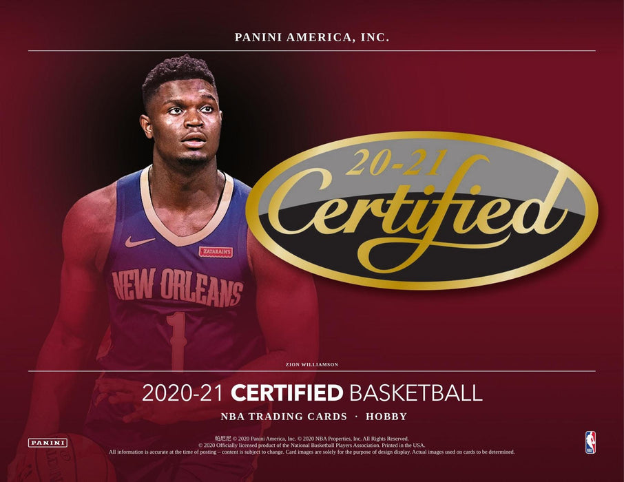 2020/21 Panini Certified Basketball Hobby Box - PRESELL