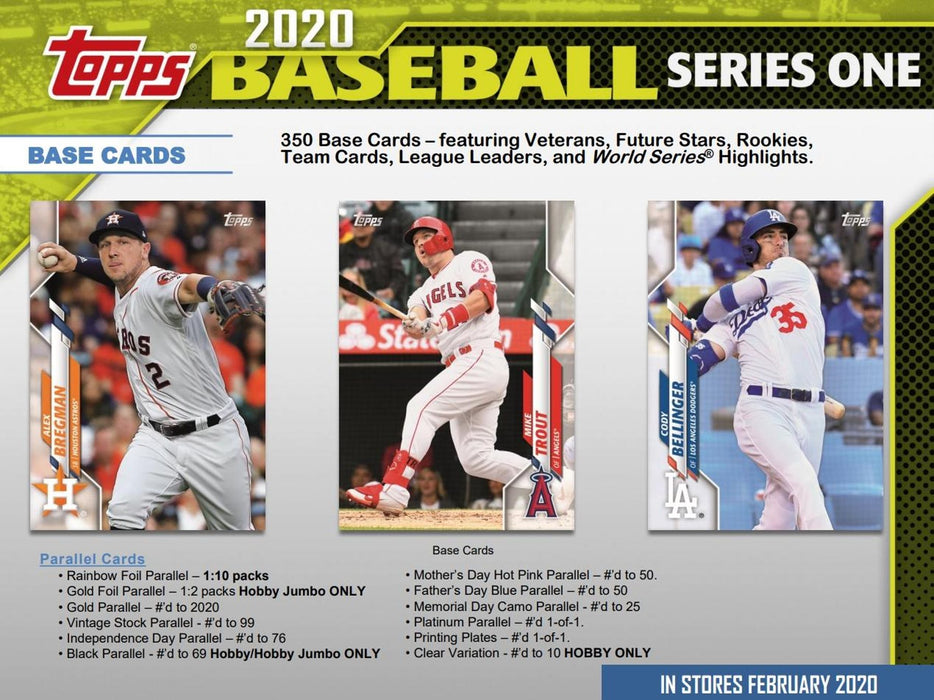 2020 Topps Series 1 Baseball Hobby Jumbo Pack