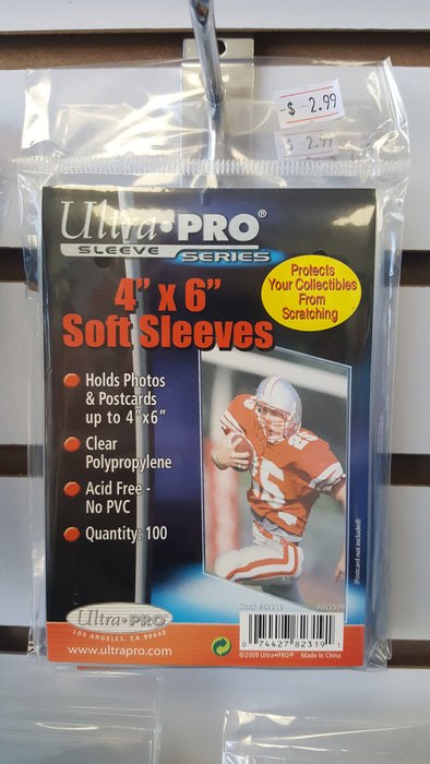 Ultra Pro 4"x6" Soft Sleeves