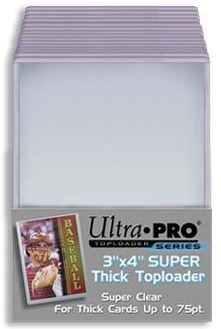 Ultrapro 3" X 4" Super Thick Toploader (75Pts)
