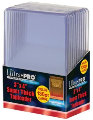 Ultrapro 3" X 4" Super Thick Toploader (130Pt)