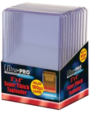 Ultrapro 3" X 4" Super Thick Toploader (180Pt)