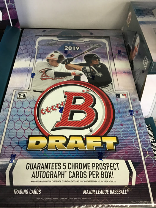 2019 Bowman Draft Baseball Super Jumbo Hobby Box