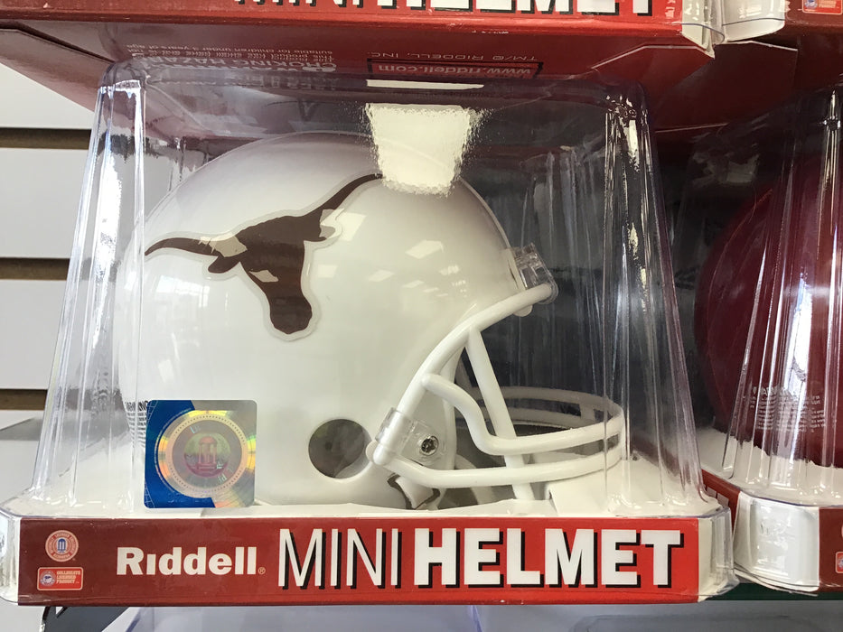 UT Texas Longhorns White Mini Football Helmet