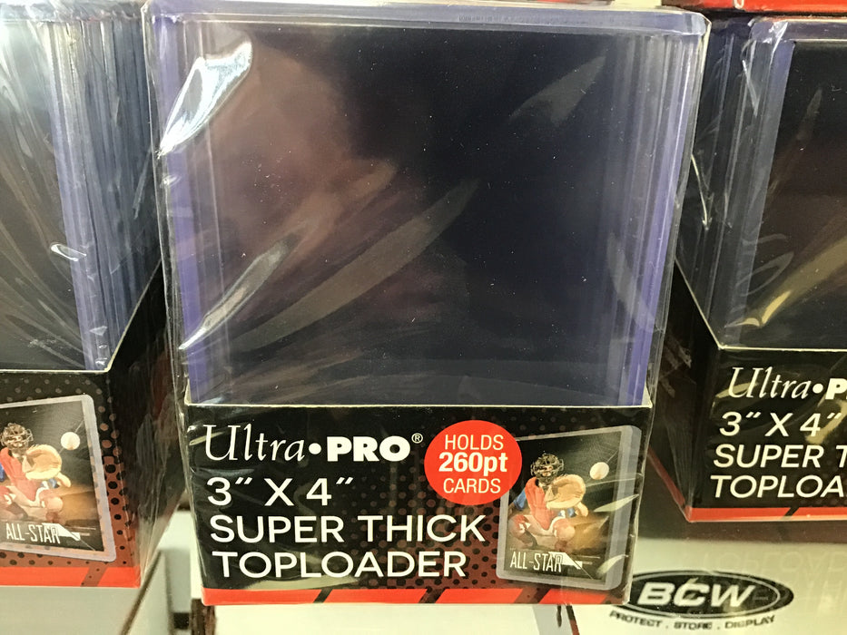 260pt Ultrapro 3" X 4" Super Thick Toploader (260PT)