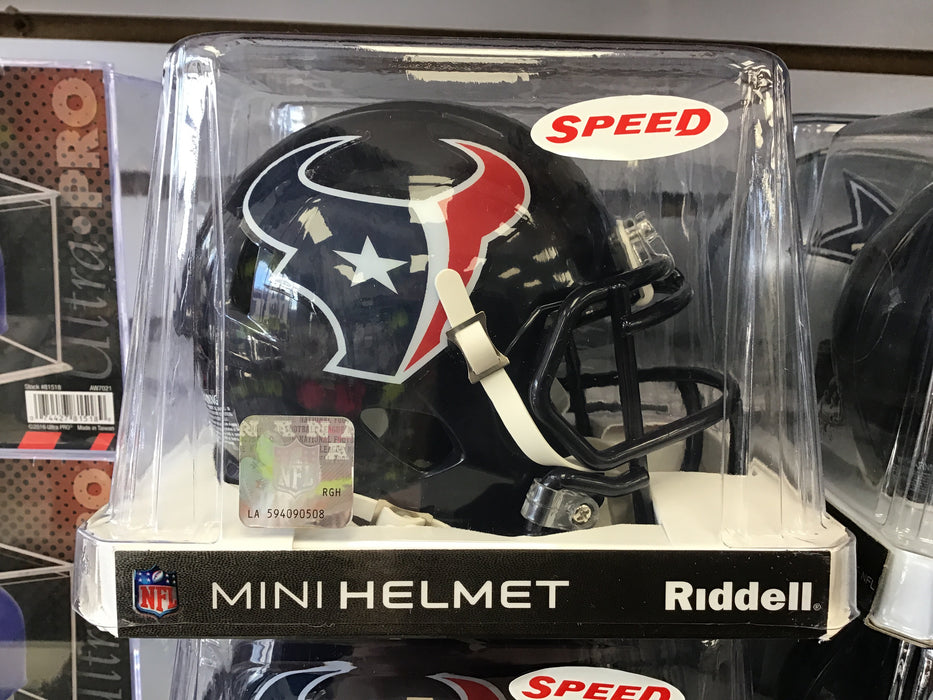 SPEED Houston Texans Navy Mini Football Helmet