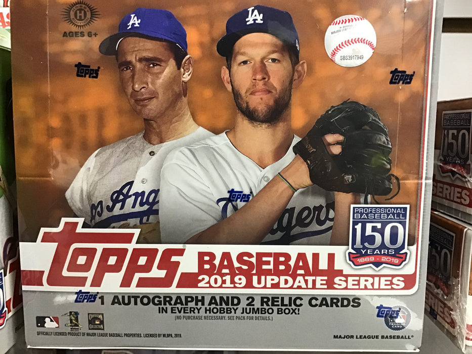 2019 Topps Update Series Baseball Jumbo Hobby Box