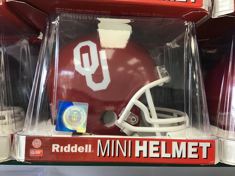 Oklahoma Sooners OU Maroon Mini Football Helmet